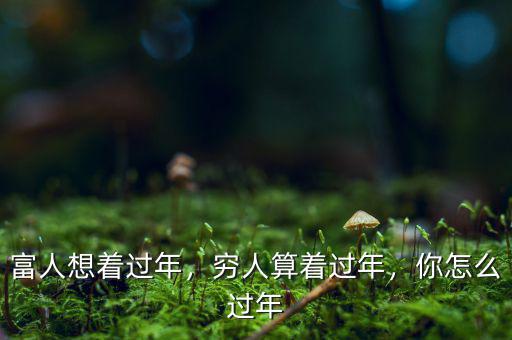 富人想著過(guò)年，窮人算著過(guò)年，你怎么過(guò)年