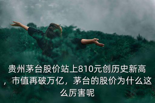 貴州茅臺股價(jià)站上810元創(chuàng)歷史新高，市值再破萬億，茅臺的股價(jià)為什么這么厲害呢