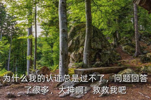 為什么我的認(rèn)證總是過(guò)不了，問(wèn)題回答了很多，大神啊！救救我吧