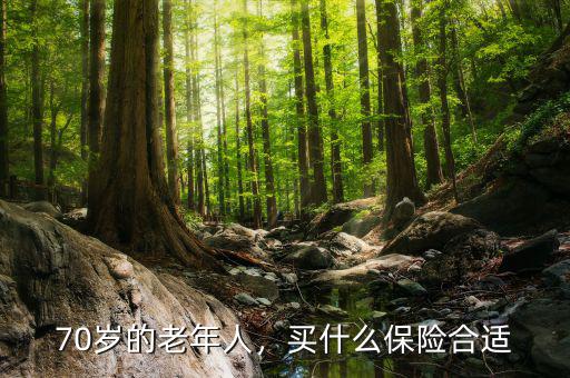 70歲的老年人，買什么保險(xiǎn)合適