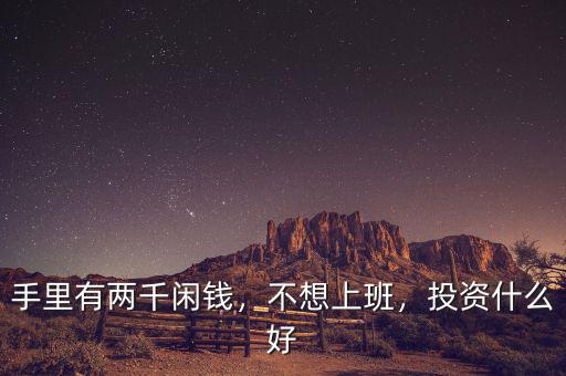 手里有兩千閑錢，不想上班，投資什么好