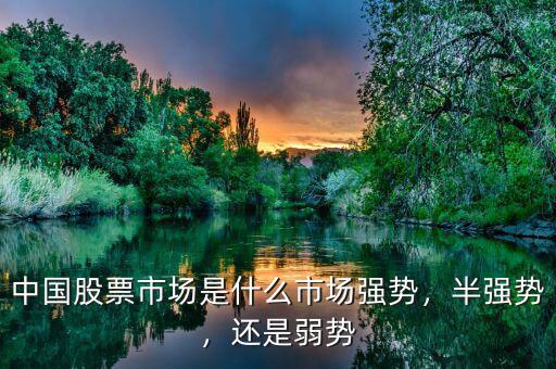 中國股票市場是什么市場強(qiáng)勢，半強(qiáng)勢，還是弱勢