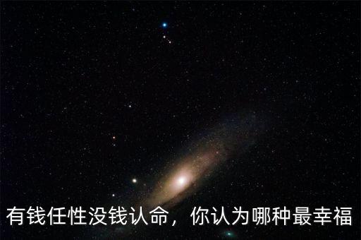 有錢任性沒錢認命，你認為哪種最幸福