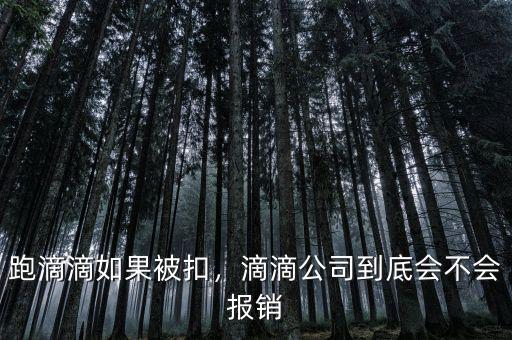 滴滴車(chē)被扣給報(bào)銷多少,跑滴滴如果被扣