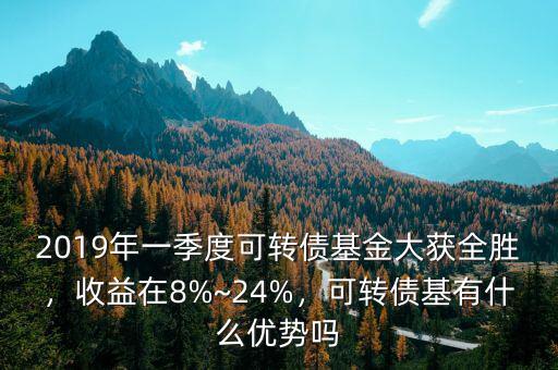 2019年一季度可轉(zhuǎn)債基金大獲全勝，收益在8%~24%，可轉(zhuǎn)債基有什么優(yōu)勢(shì)嗎