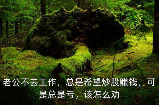 老公不去工作，總是希望炒股賺錢，可是總是虧，該怎么勸
