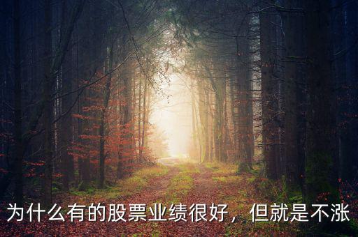 為什么有的股票業(yè)績(jī)很好，但就是不漲