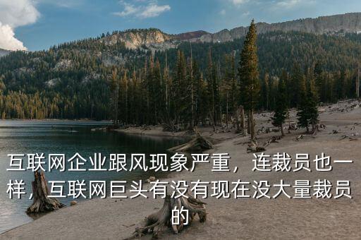 互聯(lián)網(wǎng)企業(yè)跟風(fēng)現(xiàn)象嚴(yán)重，連裁員也一樣，互聯(lián)網(wǎng)巨頭有沒有現(xiàn)在沒大量裁員的