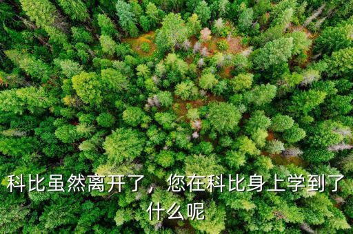 科比雖然離開(kāi)了，您在科比身上學(xué)到了什么呢
