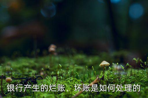 銀行產(chǎn)生的爛賬、壞賬是如何處理的