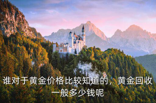 誰對(duì)于黃金價(jià)格比較知道的，黃金回收一般多少錢呢