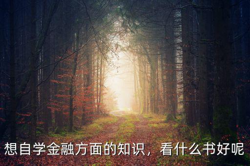 想自學(xué)金融方面的知識(shí)，看什么書(shū)好呢