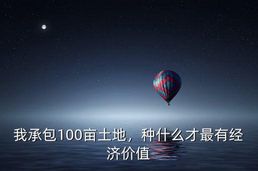 我承包100畝土地，種什么才最有經(jīng)濟(jì)價(jià)值