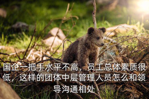 國企一把手水平不高，員工總體素質(zhì)很低，這樣的團(tuán)體中層管理人員怎么和領(lǐng)導(dǎo)溝通相處