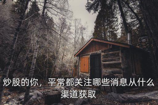 炒股應關(guān)注什么,炒股需要關(guān)注大盤嗎