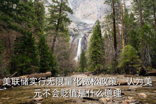 美聯(lián)儲實行無限量化寬松政策，認(rèn)為美元不會貶值是什么道理