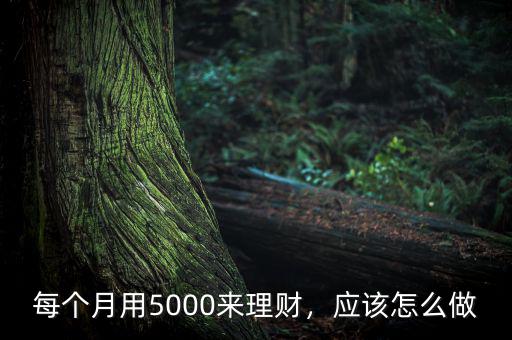 每個月用5000來理財，應(yīng)該怎么做