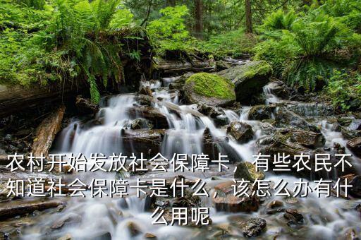 農(nóng)村開始發(fā)放社會(huì)保障卡，有些農(nóng)民不知道社會(huì)保障卡是什么，該怎么辦有什么用呢