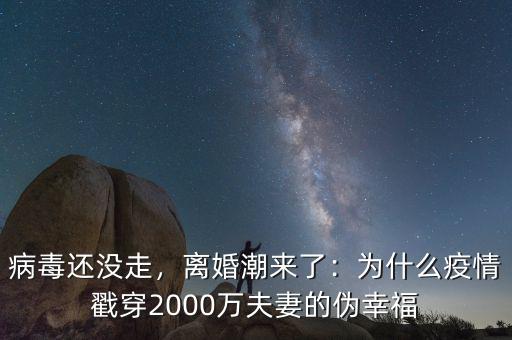 病毒還沒(méi)走，離婚潮來(lái)了：為什么疫情戳穿2000萬(wàn)夫妻的偽幸福
