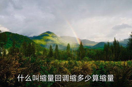 什么叫縮量回調(diào)縮多少算縮量