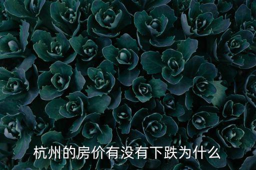 杭州房價實(shí)際下跌多少,杭州的房價有沒有下跌