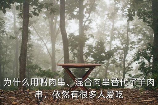為什么用鴨肉串、混合肉串替代了羊肉串，依然有很多人愛吃