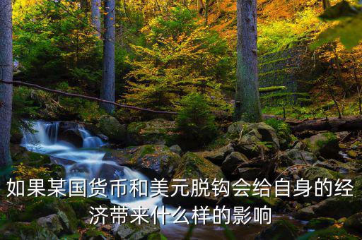 如果某國貨幣和美元脫鉤會給自身的經濟帶來什么樣的影響