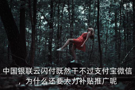 中國銀聯(lián)云閃付既然干不過支付寶微信，為什么還要大力補貼推廣呢