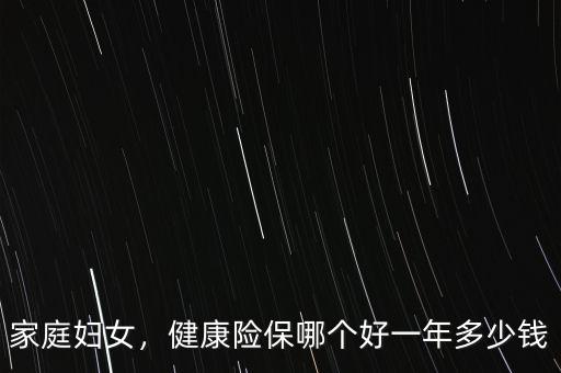 家庭婦女，健康險(xiǎn)保哪個(gè)好一年多少錢