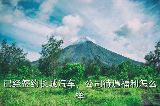 已經(jīng)簽約長城汽車，公司待遇福利怎么樣