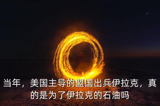 當年，美國主導(dǎo)的盟國出兵伊拉克，真的是為了伊拉克的石油嗎