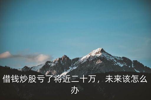 借錢炒股虧了將近二十萬，未來該怎么辦