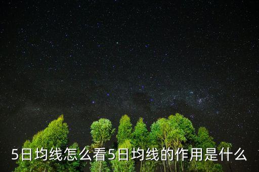 五日均線操作法應注意什么,5日均線怎么看