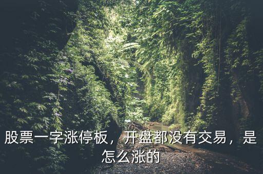 一字漲停板什么時(shí)候賣(mài),一字跌停能賣(mài)出