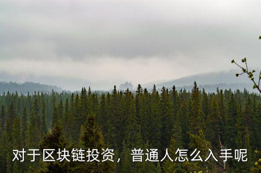 對于區(qū)塊鏈投資，普通人怎么入手呢