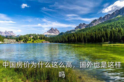 中國房價為什么這么高，國外也是這樣嗎