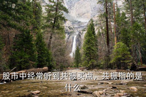 股市中經(jīng)常聽到共振買點，共振指的是什么