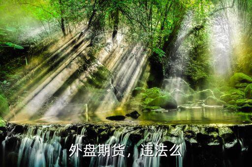 外盤期貨，違法么