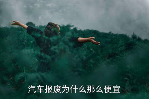 京威汽車怎么那么便宜,汽車報(bào)廢為什么那么便宜