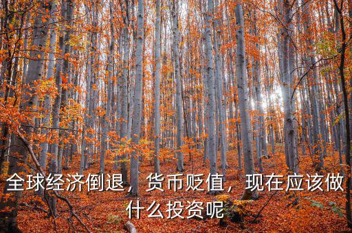 全球經(jīng)濟倒退，貨幣貶值，現(xiàn)在應該做什么投資呢