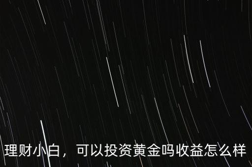 理財小白，可以投資黃金嗎收益怎么樣