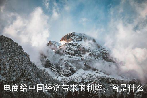 中國經濟雙引擎是什么,電商給中國經濟帶來的利弊