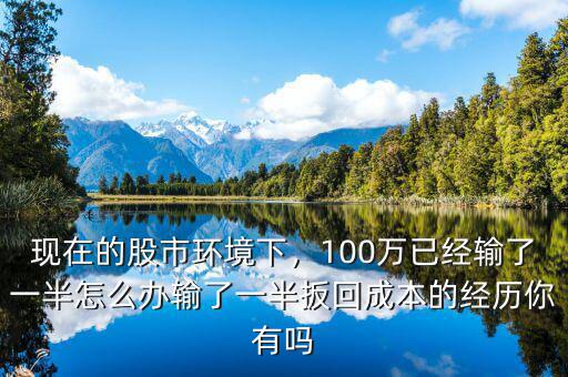 現(xiàn)在的股市環(huán)境下，100萬(wàn)已經(jīng)輸了一半怎么辦輸了一半扳回成本的經(jīng)歷你有嗎