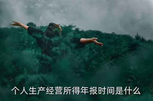 個(gè)人經(jīng)營(yíng)所得是什么時(shí)候申報(bào)，個(gè)人所得稅什么時(shí)候申報(bào)