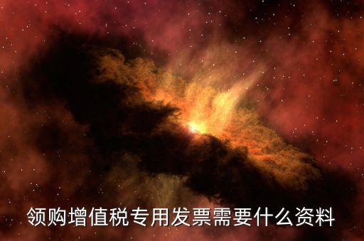領購增值稅專用發(fā)票需要什么資料