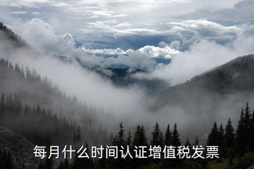 月底認證什么發(fā)票，每月什么時間認證增值稅發(fā)票
