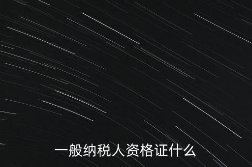 一般納稅人證是什么，請(qǐng)問(wèn)一般納稅人應(yīng)有什么證