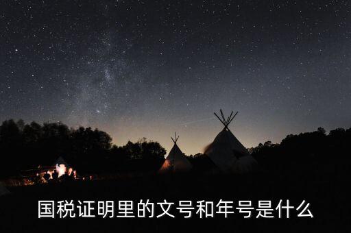 納稅證明文書號指什么，營業(yè)執(zhí)照清稅證明文號是什么