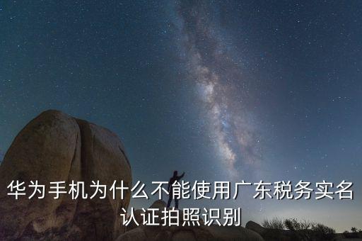 華為手機為什么不能使用廣東稅務(wù)實名認證拍照識別
