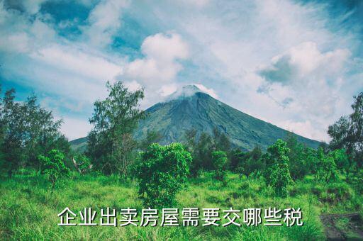 北京企業(yè)出售房產繳納什么稅，企業(yè)出賣房屋需要交哪些稅